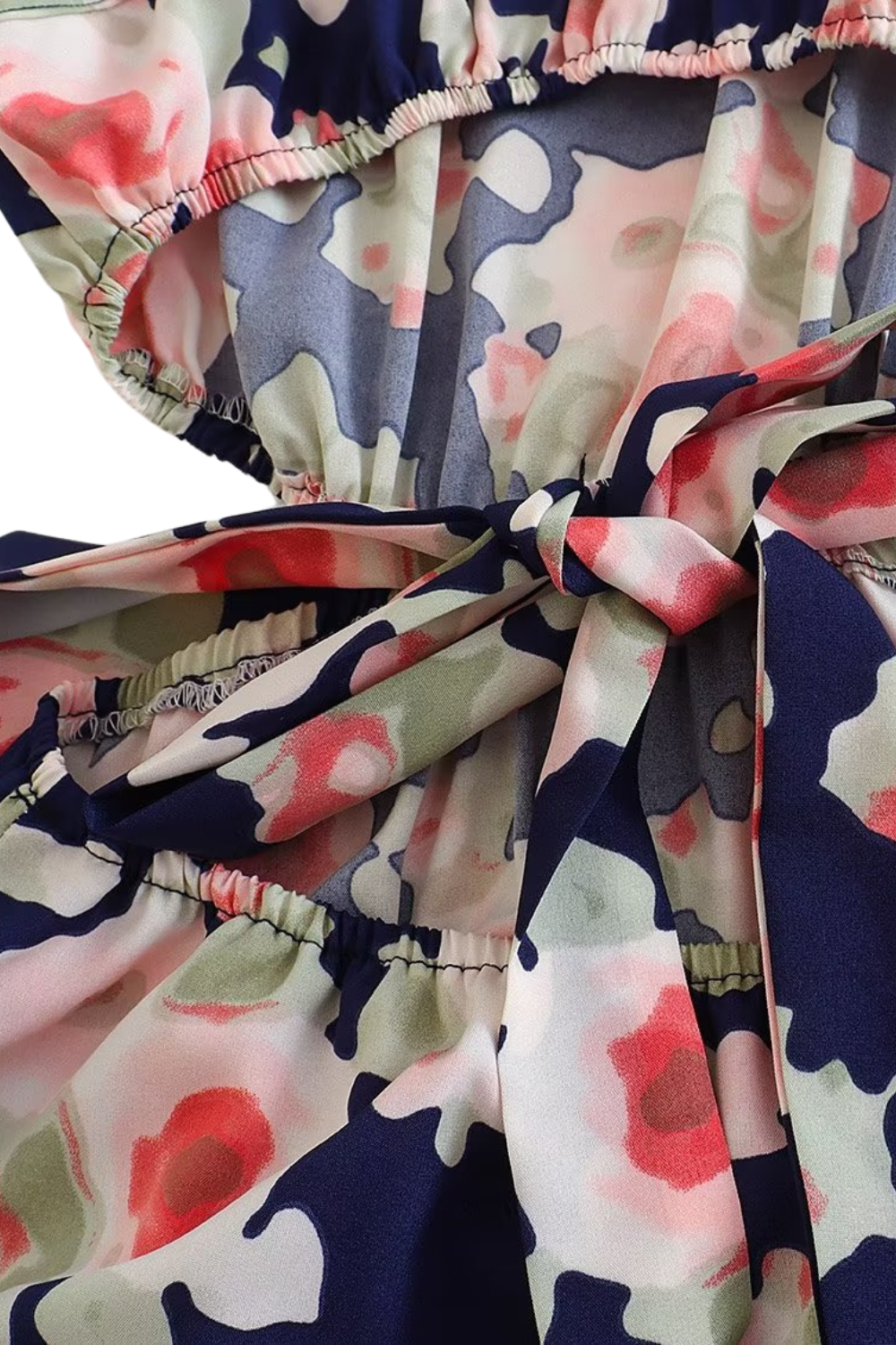 'Olivia' Floral Sleeveless Cut-Out Dress