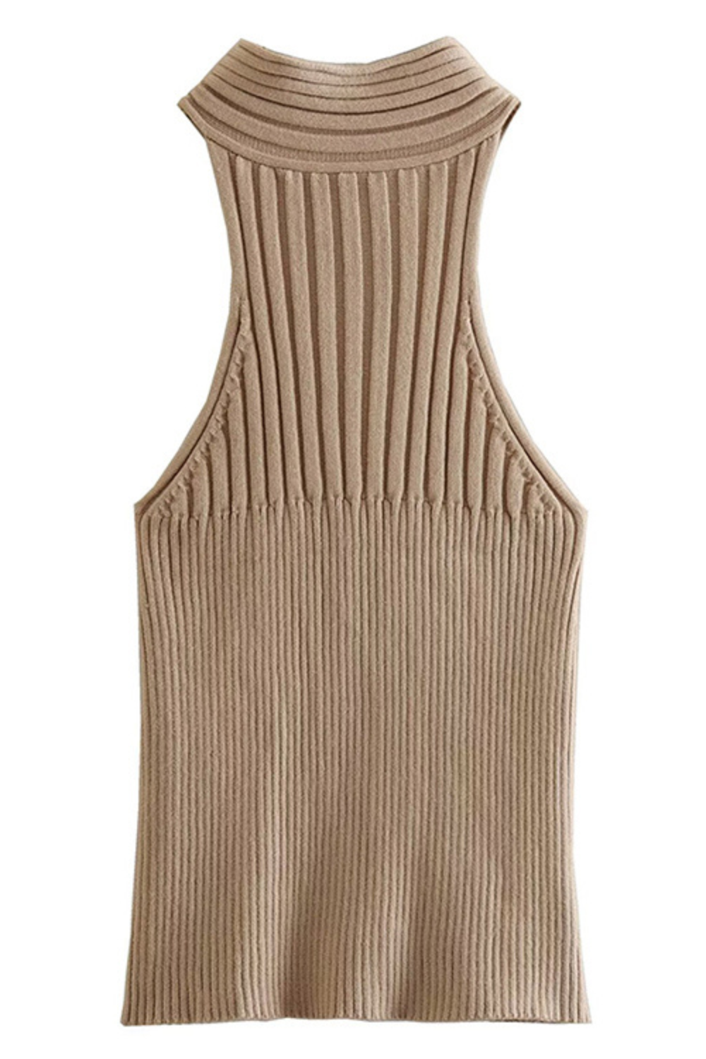 'Quincy' Sleeveless Halter Neck Knitted Top