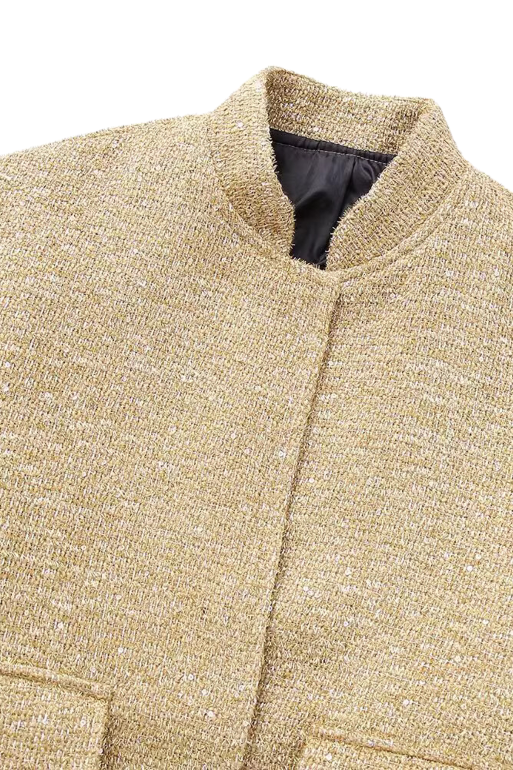 'Kendra' Tweed Stand-Up Collar jacket