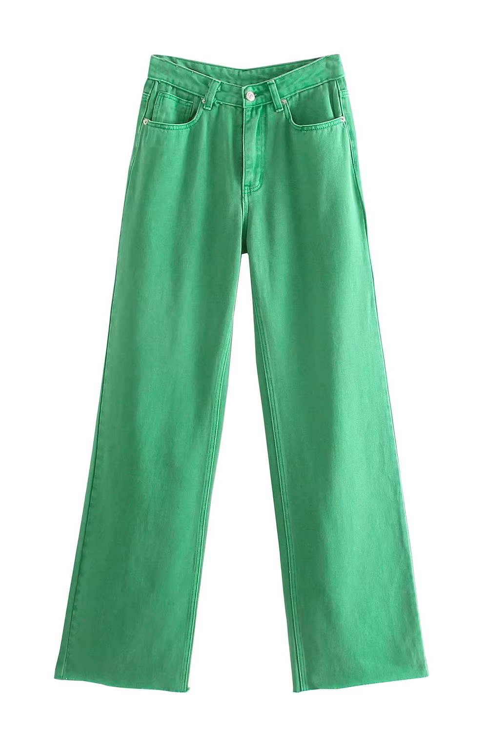 'Nadia' High-Waist Wide Leg Denim Pants (3 Colors)