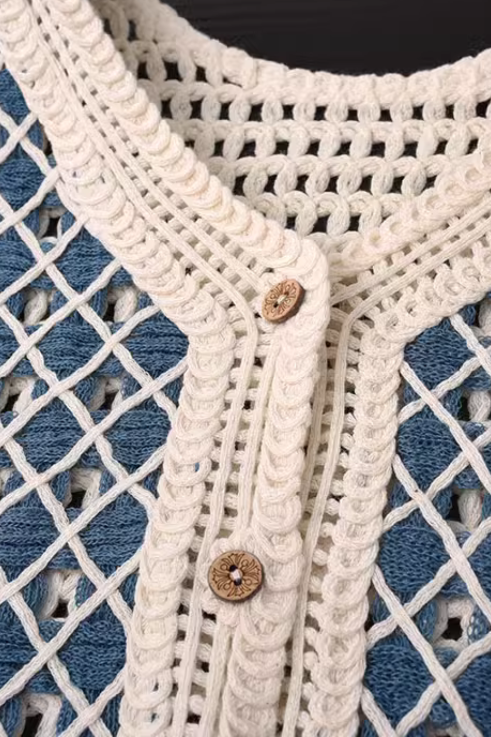 'Nelly' V-Neck Tassel Knitted Sleeveless Cardigan