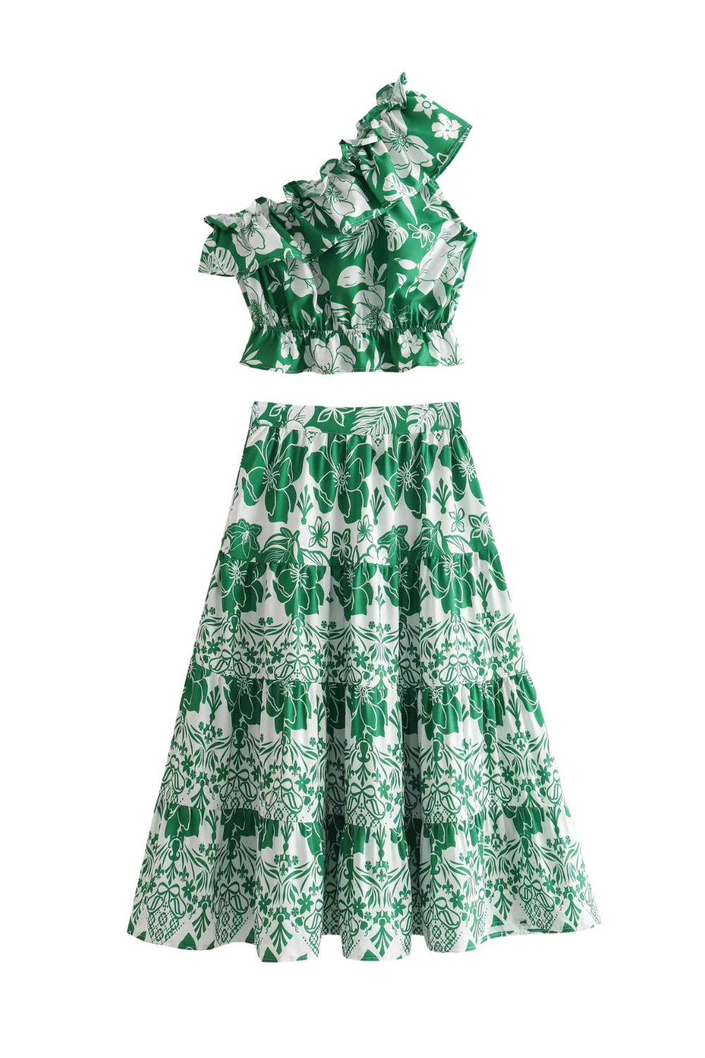 'Valerie' Printed Top & Skit Set