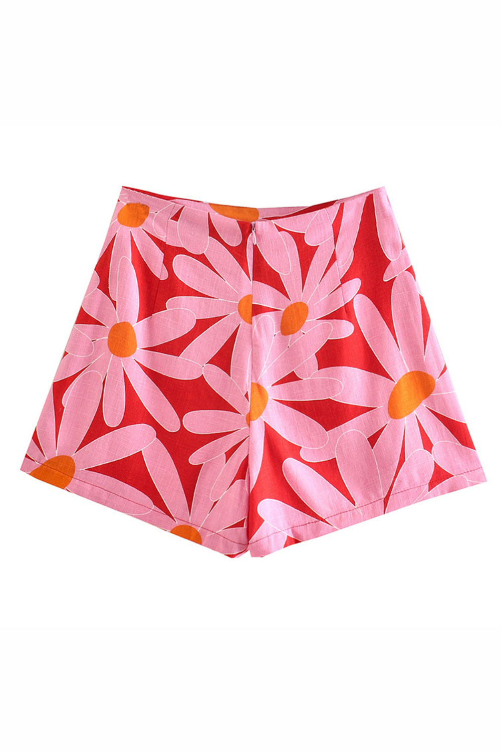 'Natasia' Floral High Waist Knotted Shorts