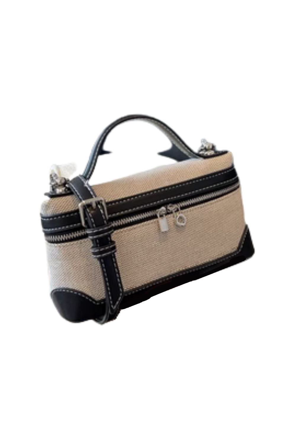 'Lorelle' Two-tone Canvas Mini Bag (2 Colors)