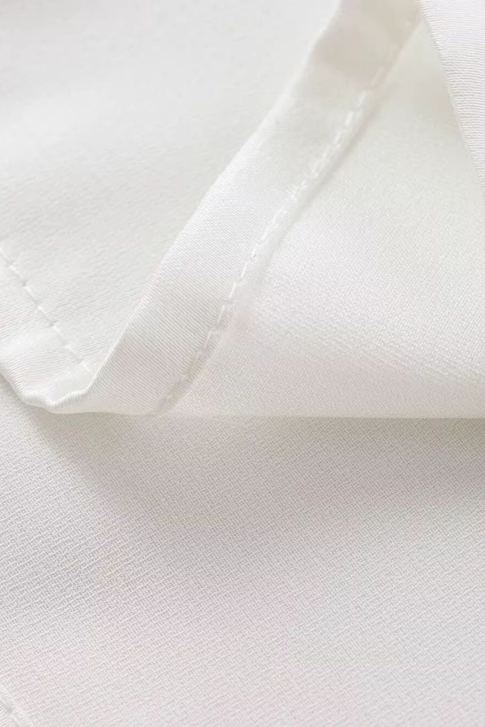 ‘Maya’ Minimalist Knot-Detail Satin-Feel Shirt