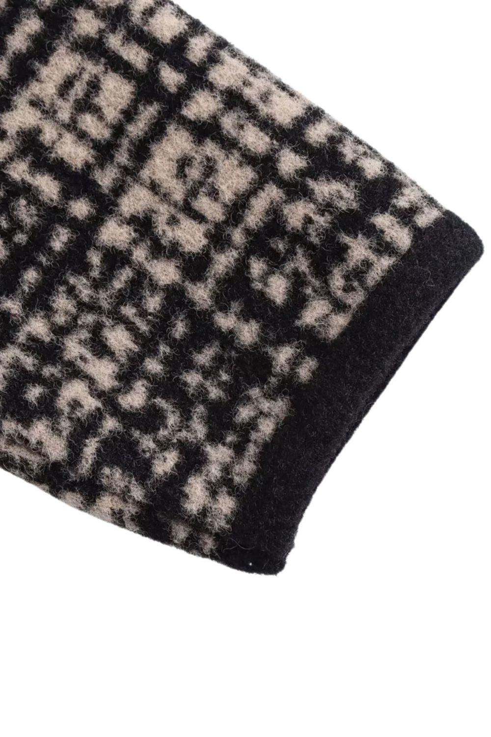 ‘Georgina’ Vibrant Jacquard Knit Sweater Coat