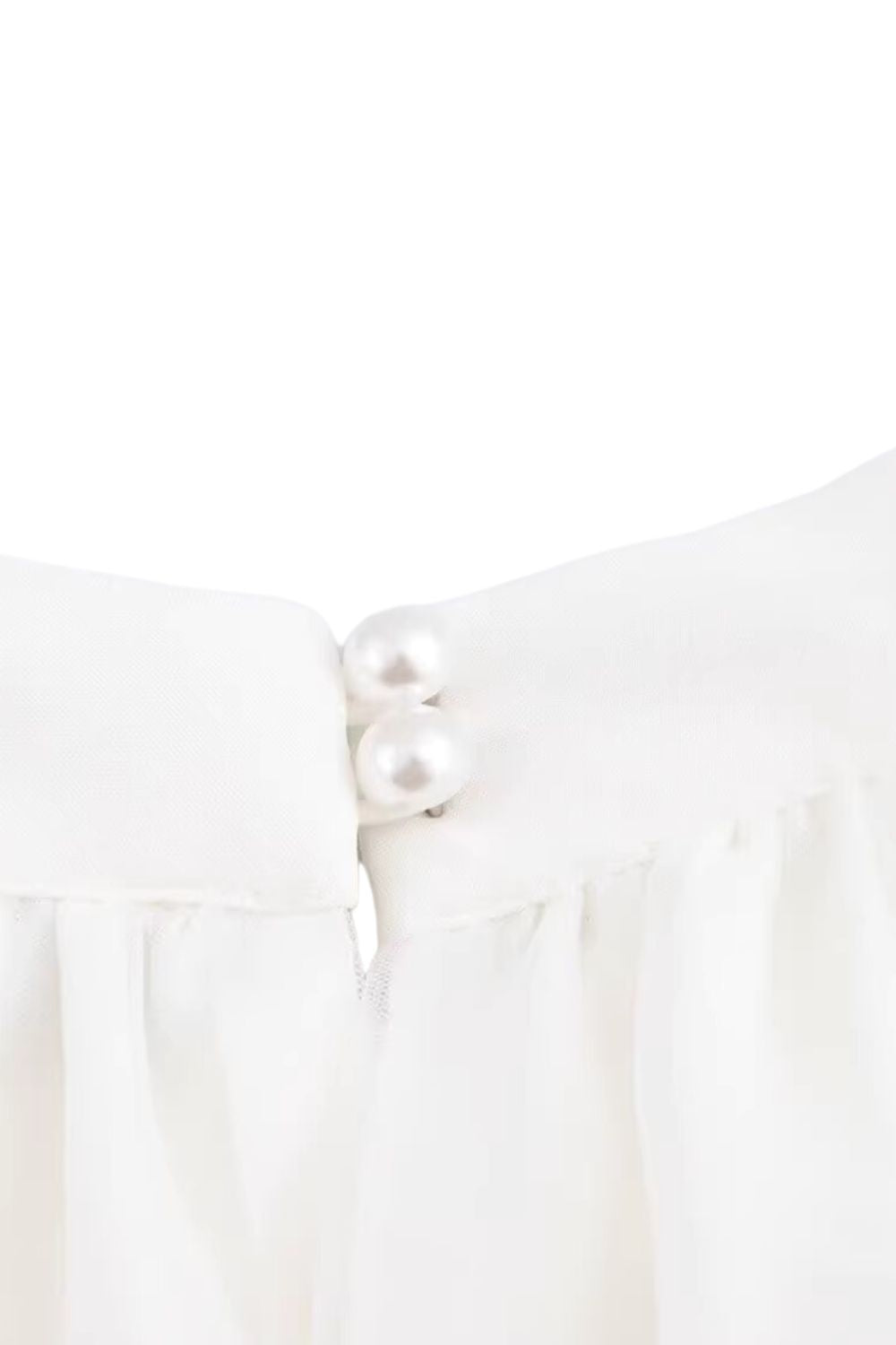 'Genesis' Elegant Pearl-Decorated Halter Dress