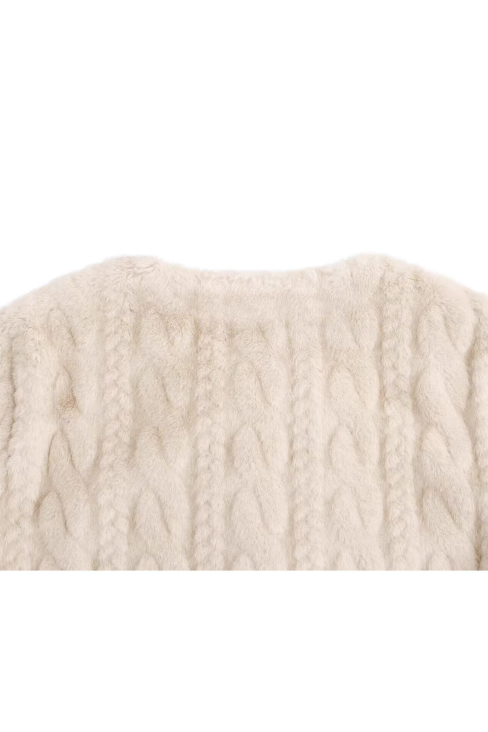 'Daci ' Classic Double-Breasted Faux Fur Coat