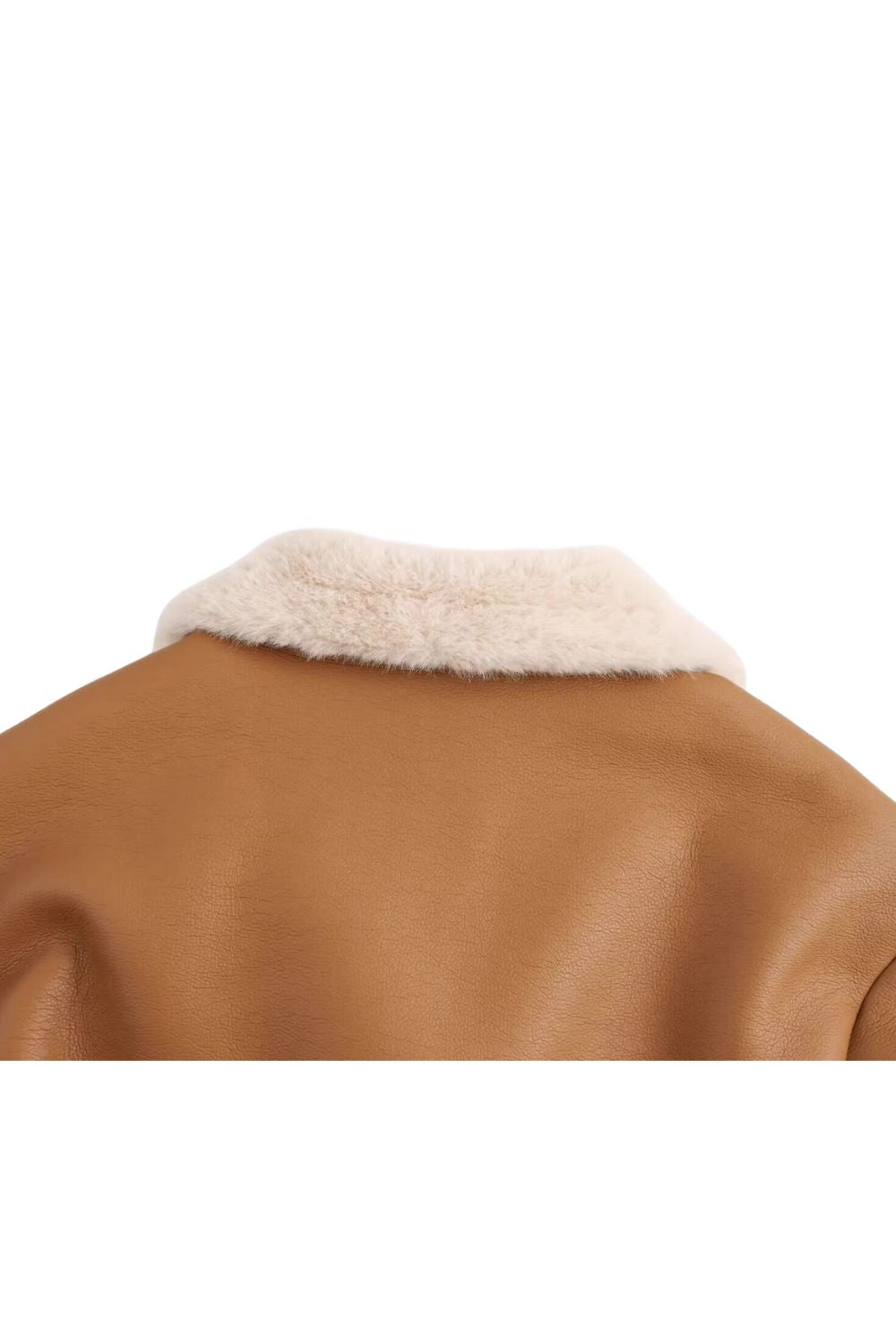 'Ariel ' Vintage Faux Fur Biker Jacket