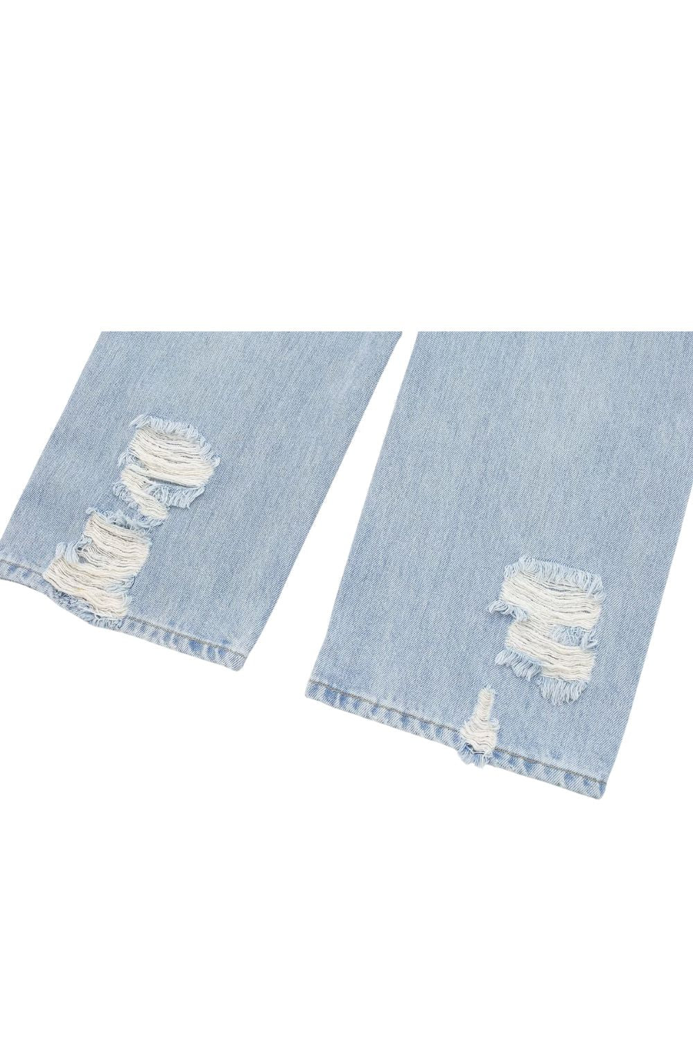 'Oksana' Ripped High Waist Wide Leg Jeans