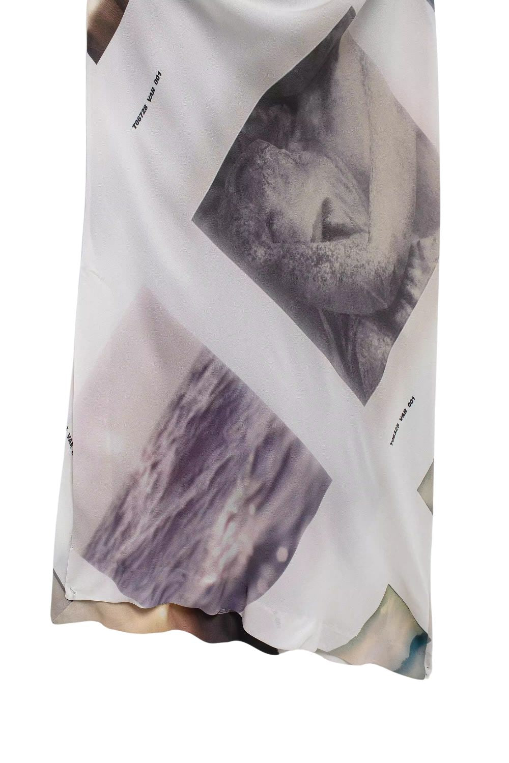 'Josephine' Printed Asymmetrical One-Sleeved Dress