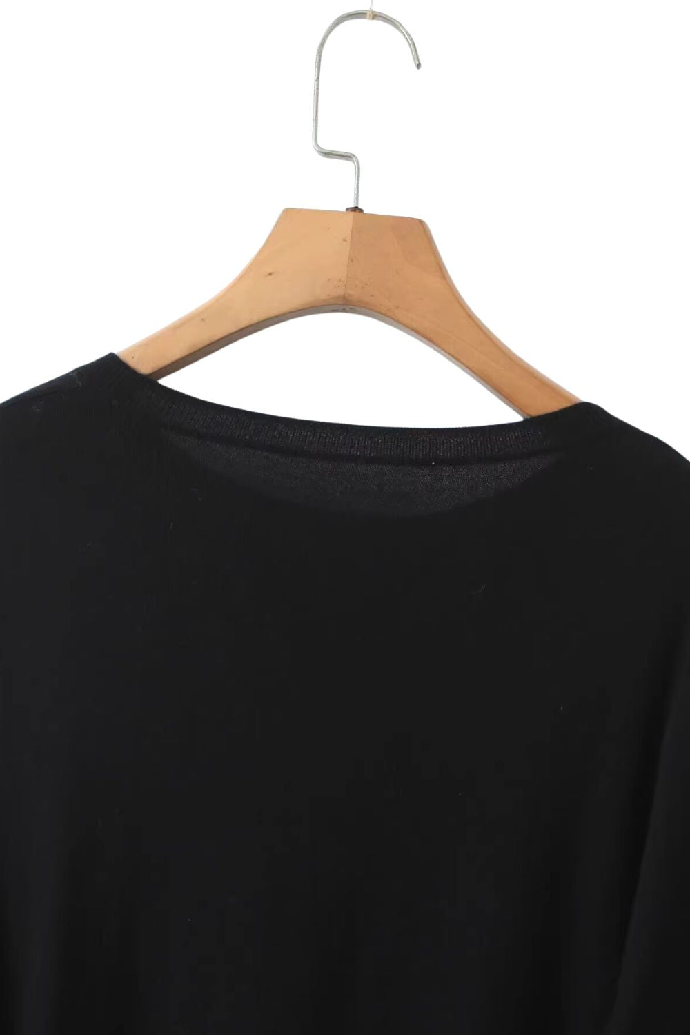 'Nora' Solid-Color Knitted Long-Sleeve Top