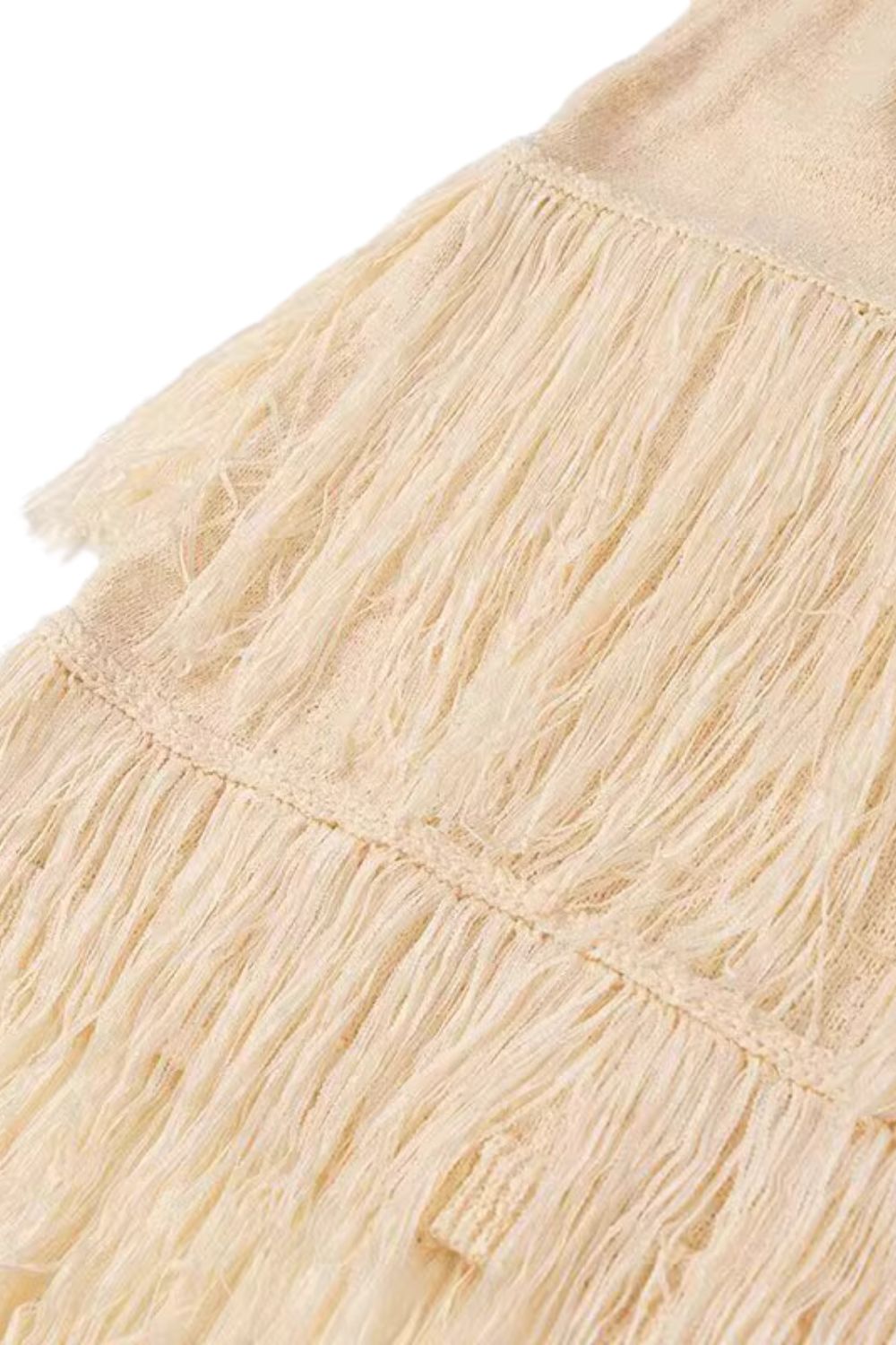 'Mia' Minimalist Tassel Knit Top & Skirt Set