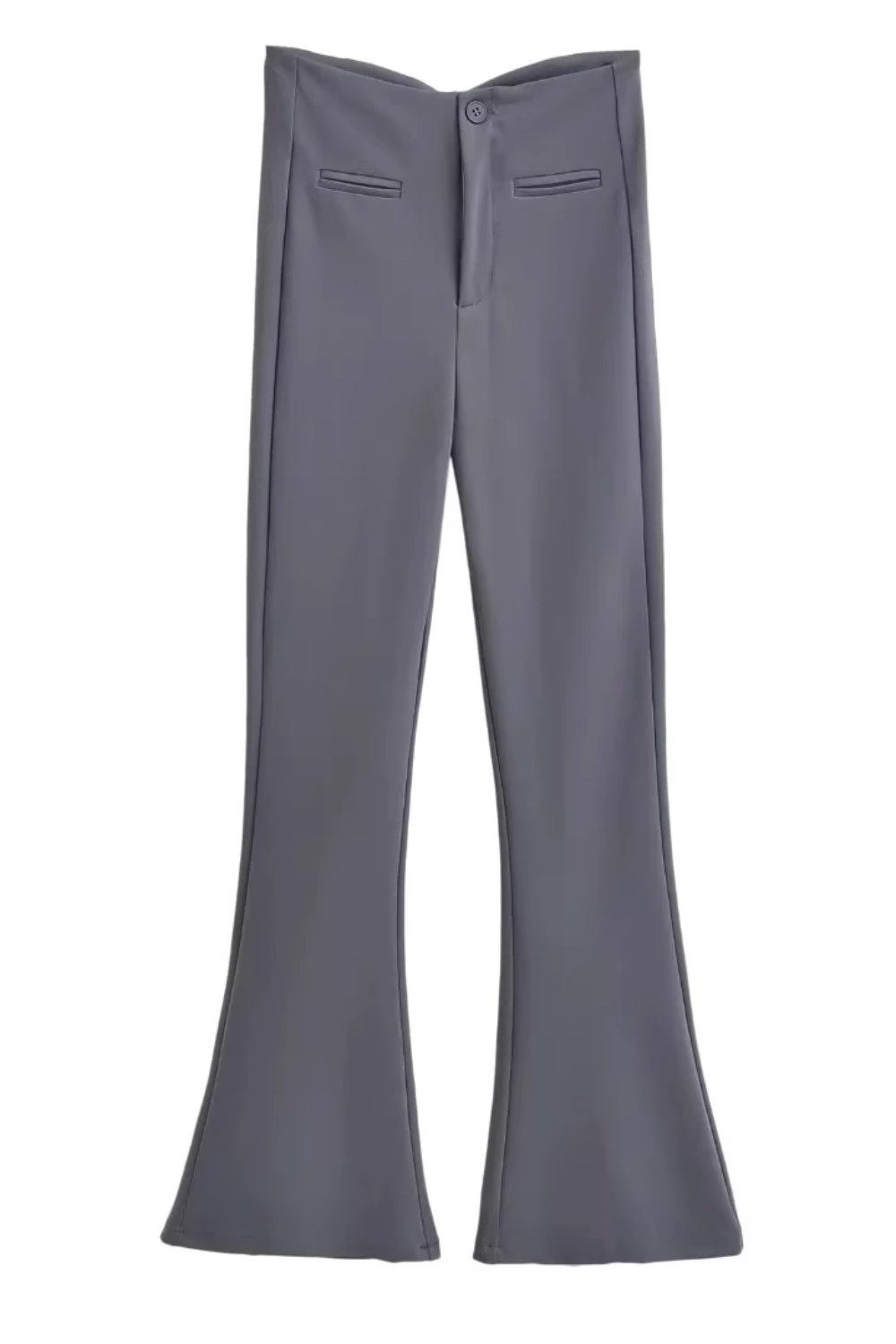 'Brielle' High-Waist Slit Flared Trousers (4 Colors)