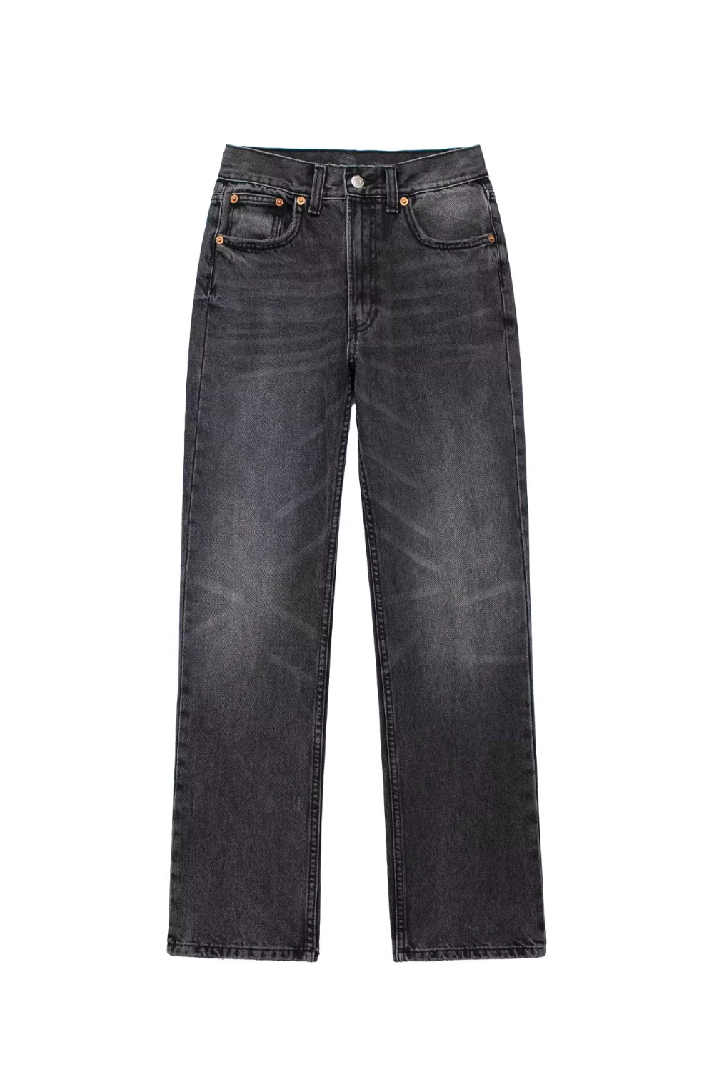 'Ophelia' High-waist Straight Denim Jeans (2 Colors)