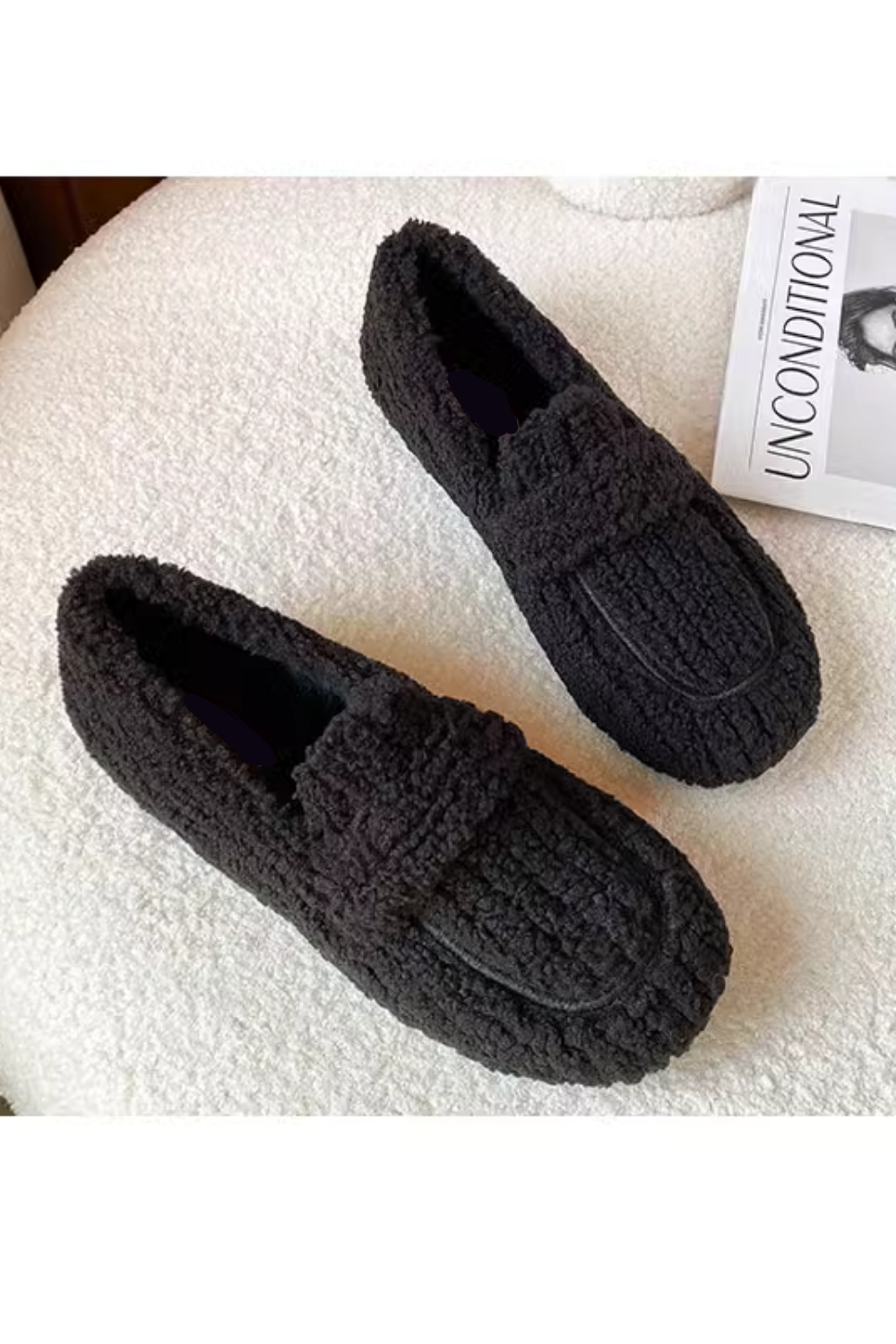 'Abigail' Wool Plush Shoes (3 Colors)