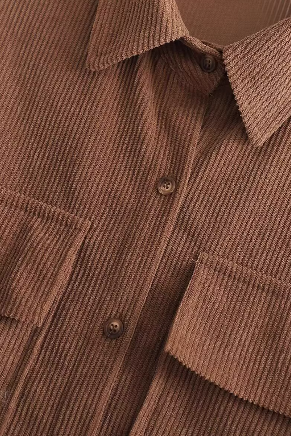 'Lauren' Corduroy Long Sleeved Collared Shirt