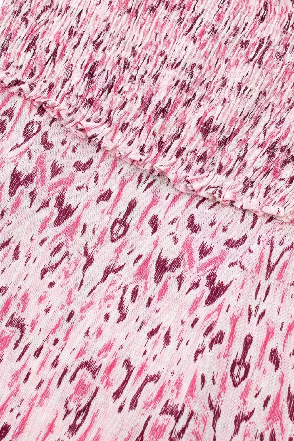 'Willa' Linen-Blend Printed Midi Dress