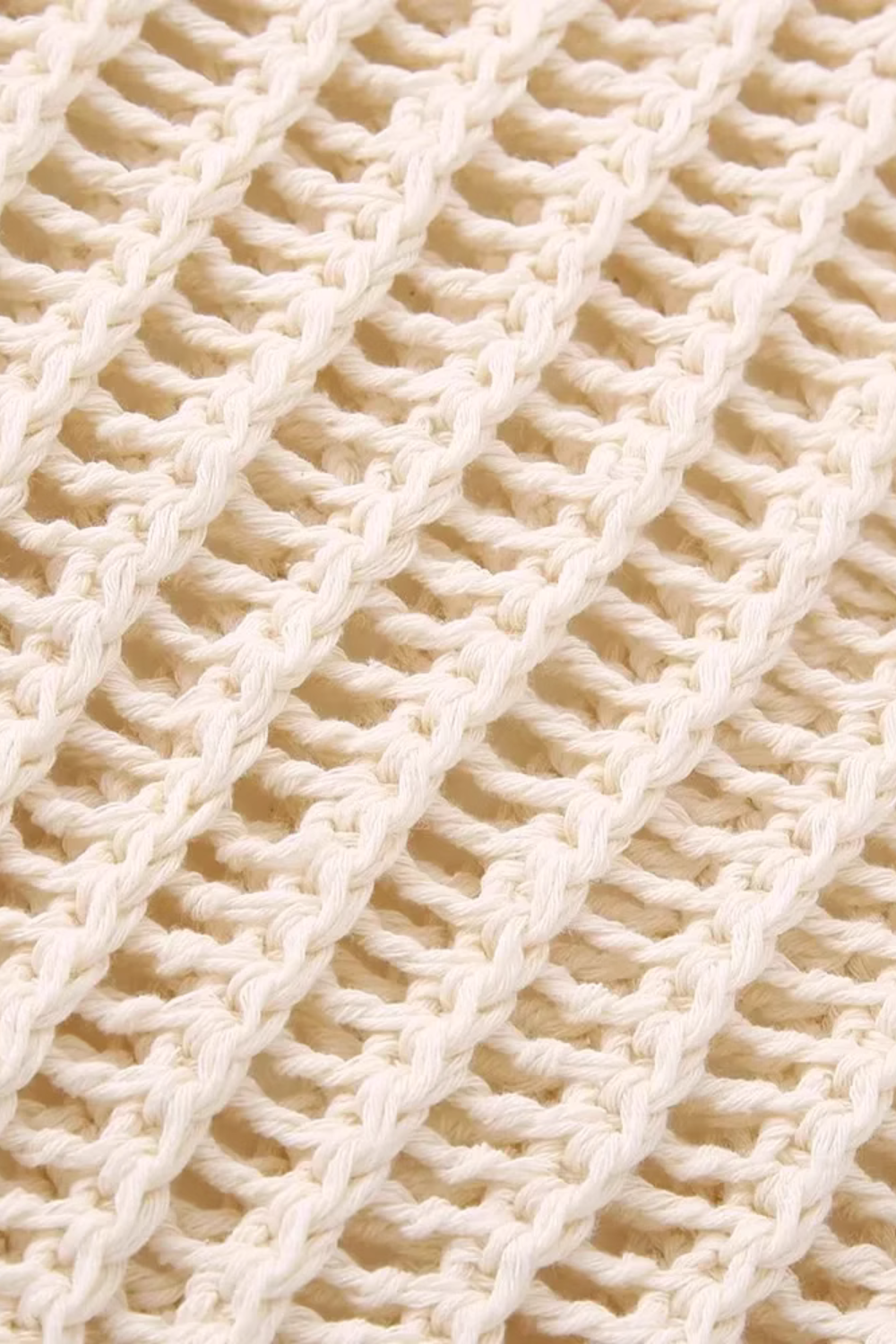 'Carol' Round Neck Sleeveless Knitted Vest Top