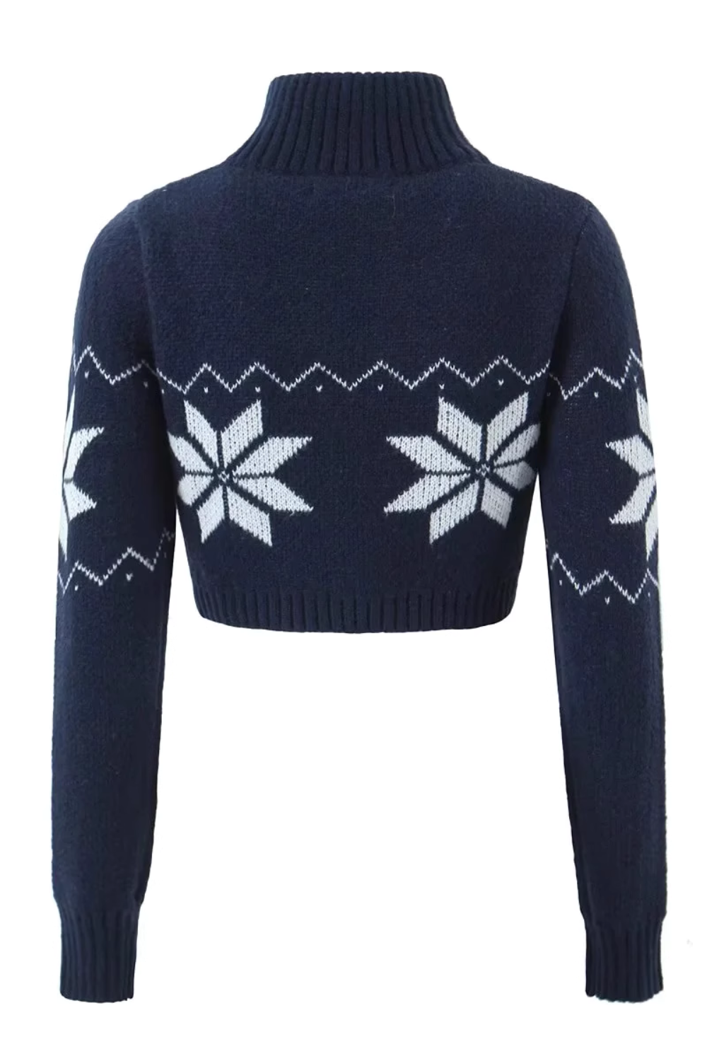 'Gretchen' Long-Sleeved Cropped Knitted Sweater (2 Colors)