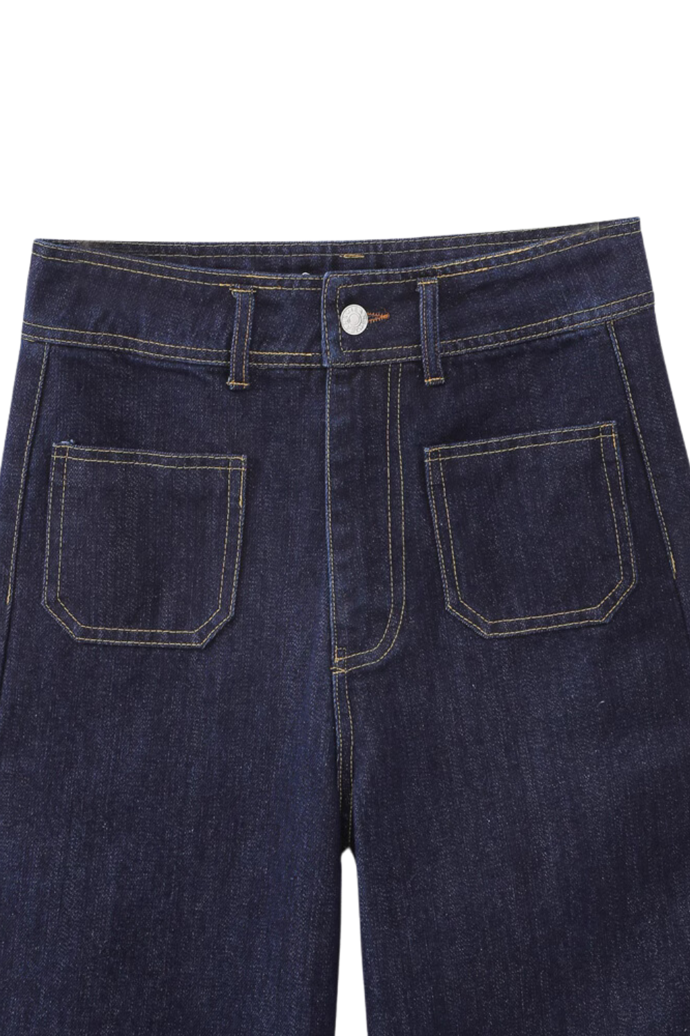 'Gemma' Wide-Leg Denim Pants