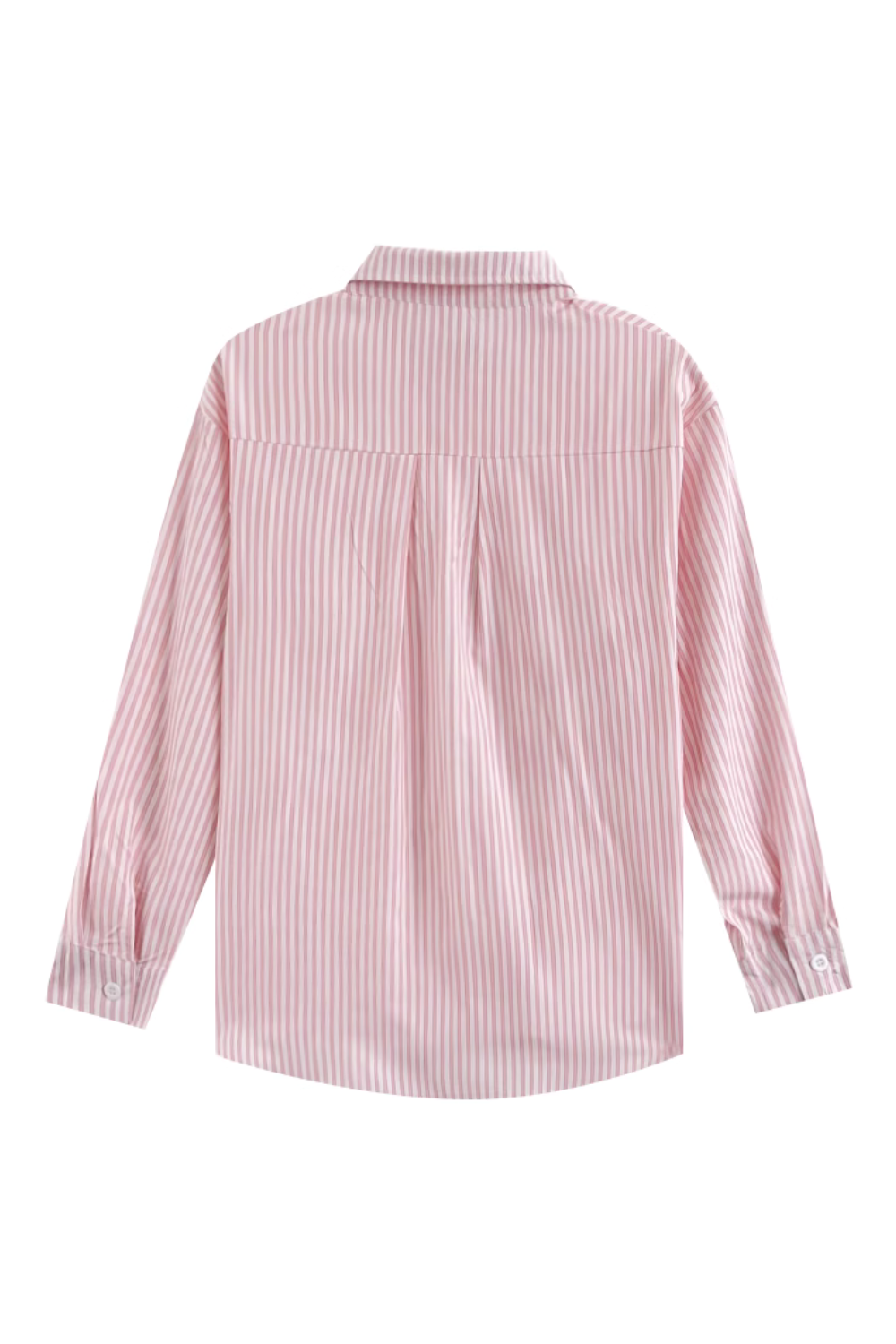 'Iris' Striped Long-Sleeved Loose Shirt (2 Colors)