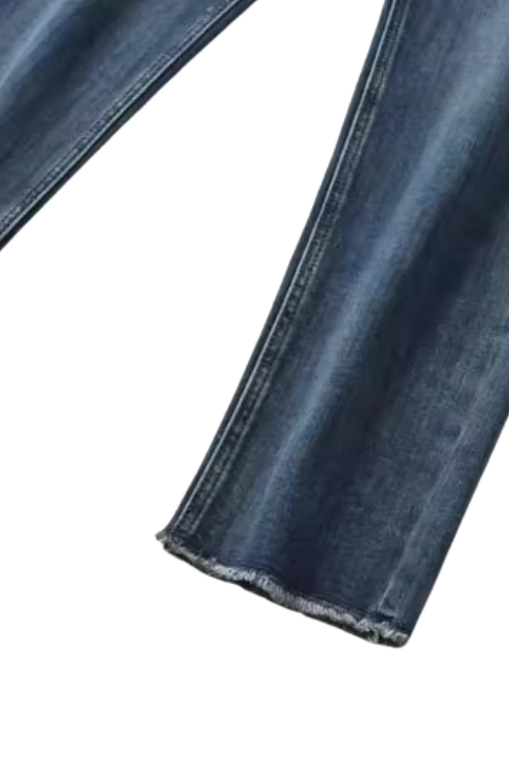 'Fatima' Frayed Denim Trouser (2 Colors)