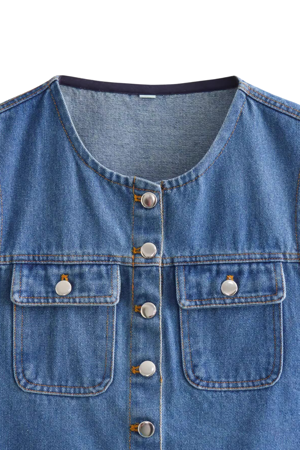 'Sarah' Casual Loose Denim Vest