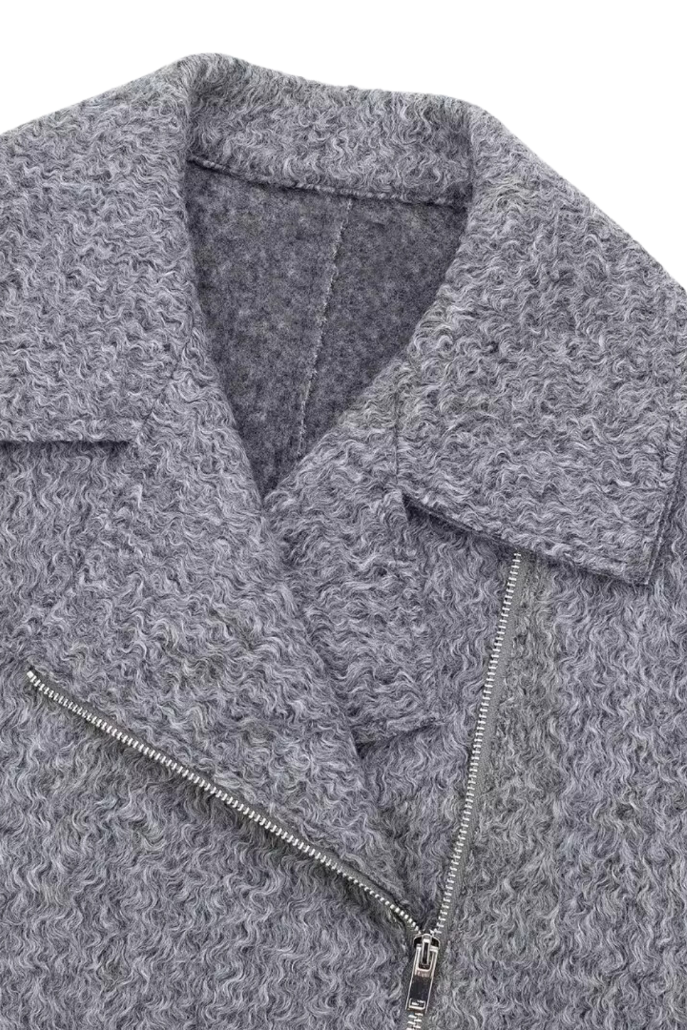 'Marlene' Long-Sleeved Asymmetrical Zipper Jacket