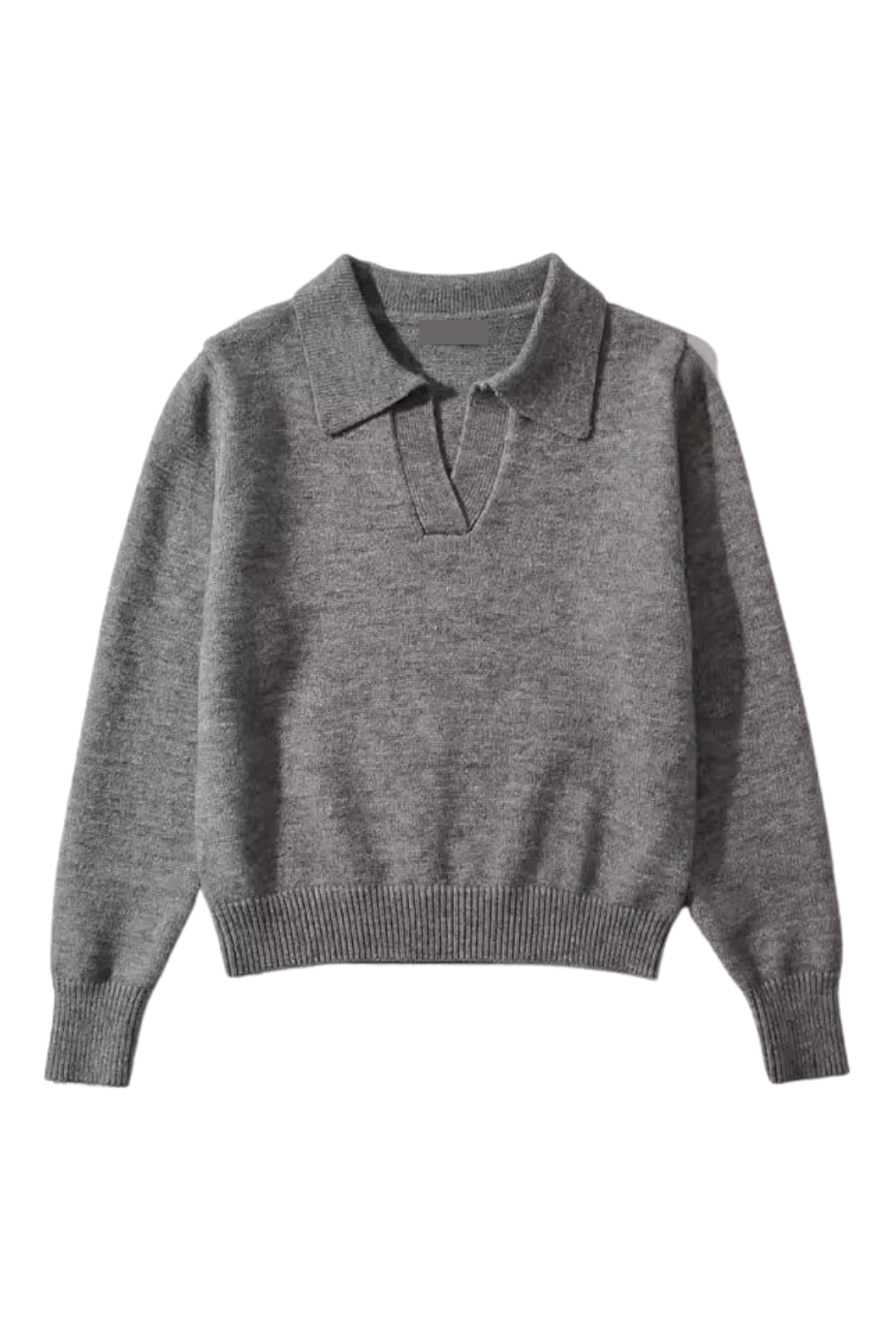 'Rosalee' Collared V-Neck Knitted Sweater (3 Colors)
