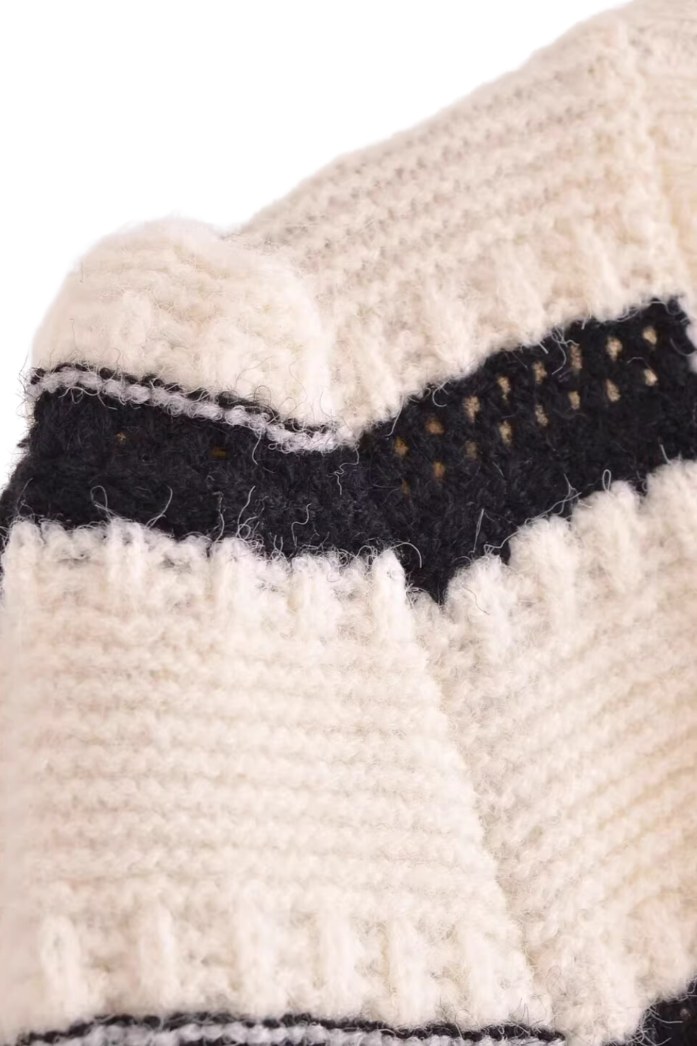 'Wendy' Square-Neck Knitted Short Sweater