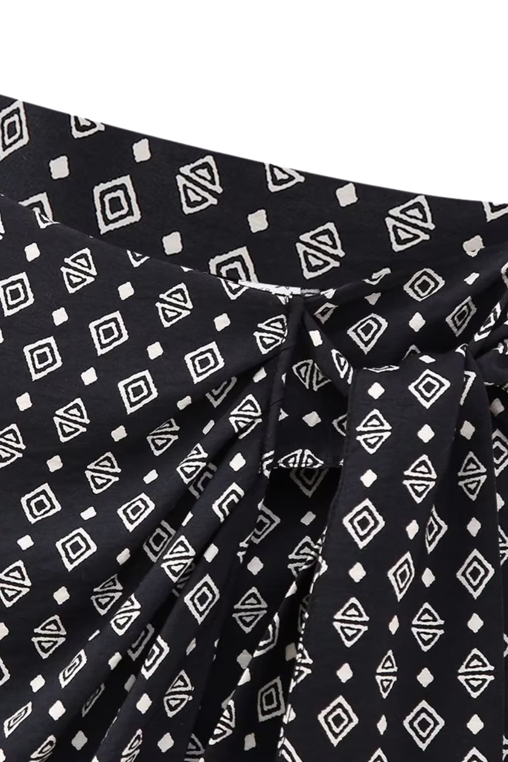 'Zadie' Graphic Printed High-Waist Skort