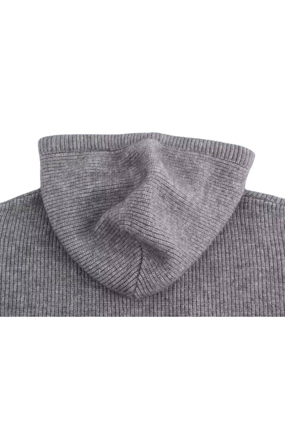 'Anna' Solid-Color Buttoned Hooded Pullover Long-Sleeve Sweater