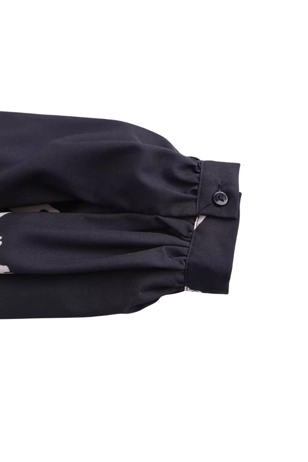 'Chelsea' Half-High Collar Retro Print Top