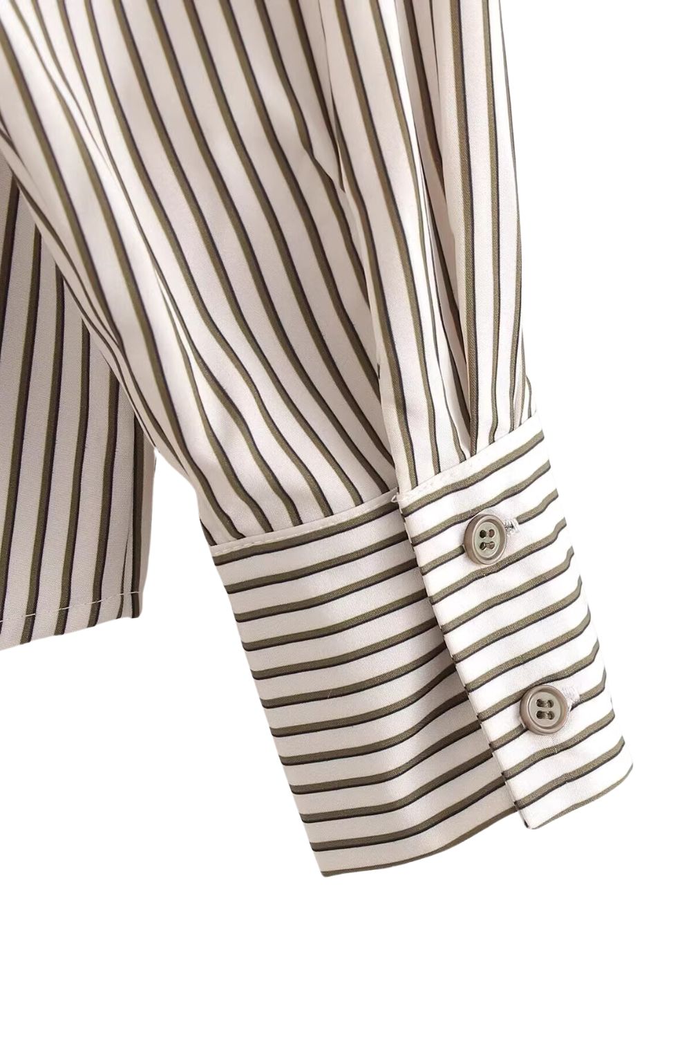 'Hazel' Collared Striped Shirt