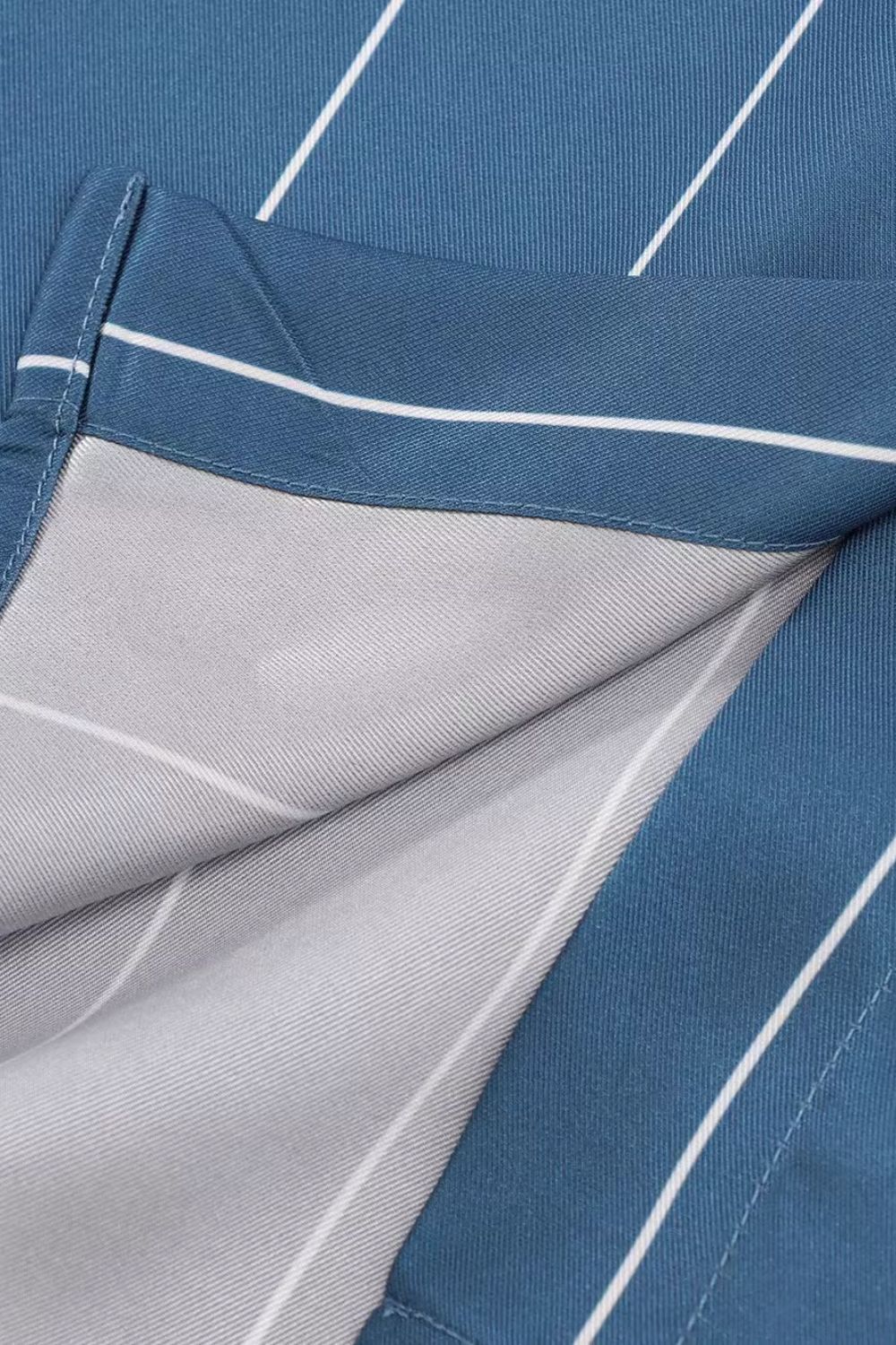 'Chloe' Striped Satin - Like Shirt (2 color)