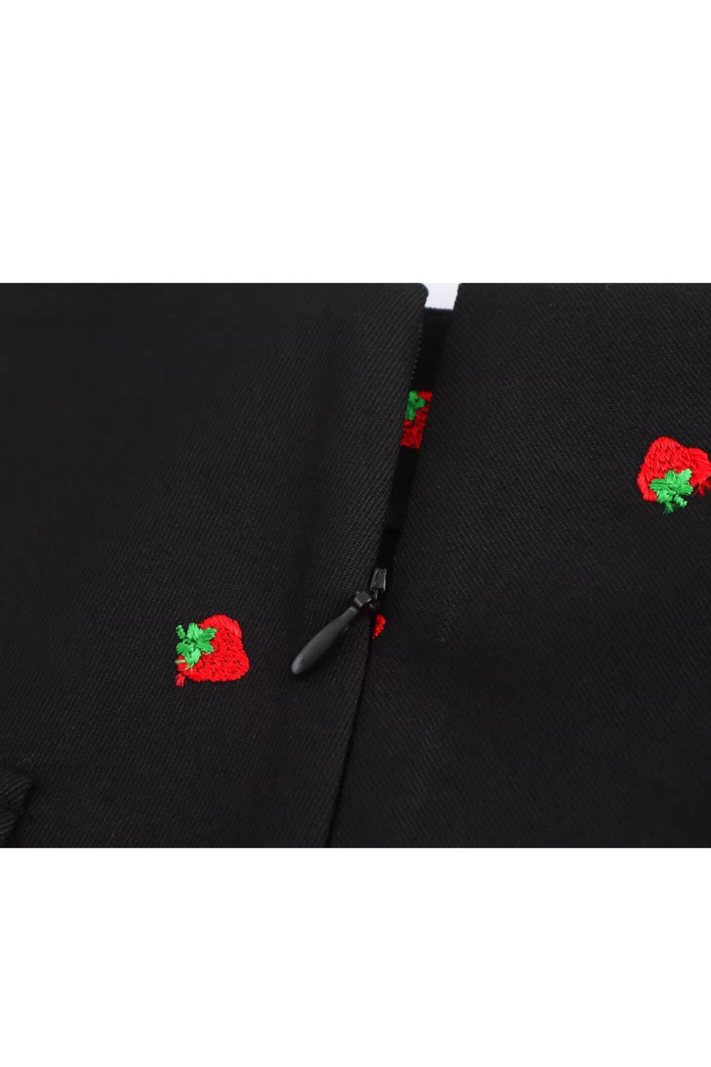 'Devon' Strawberry Embroidered Blazer & Skirt Set (Sold Separately)