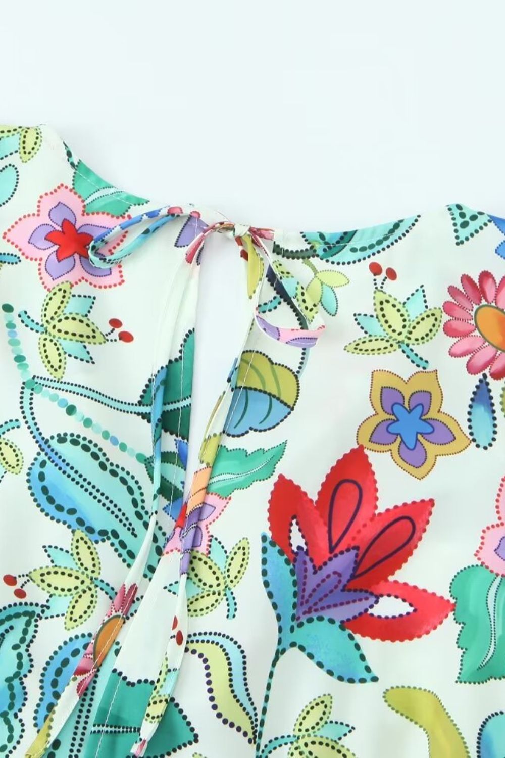 'Millie' Printed Linen Blended Dress