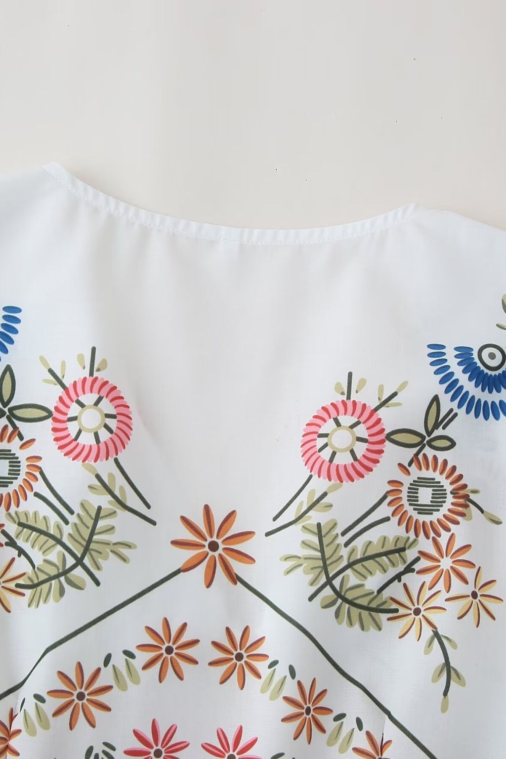 ‘Georgia’ V-neck Short Sleeve Blouse