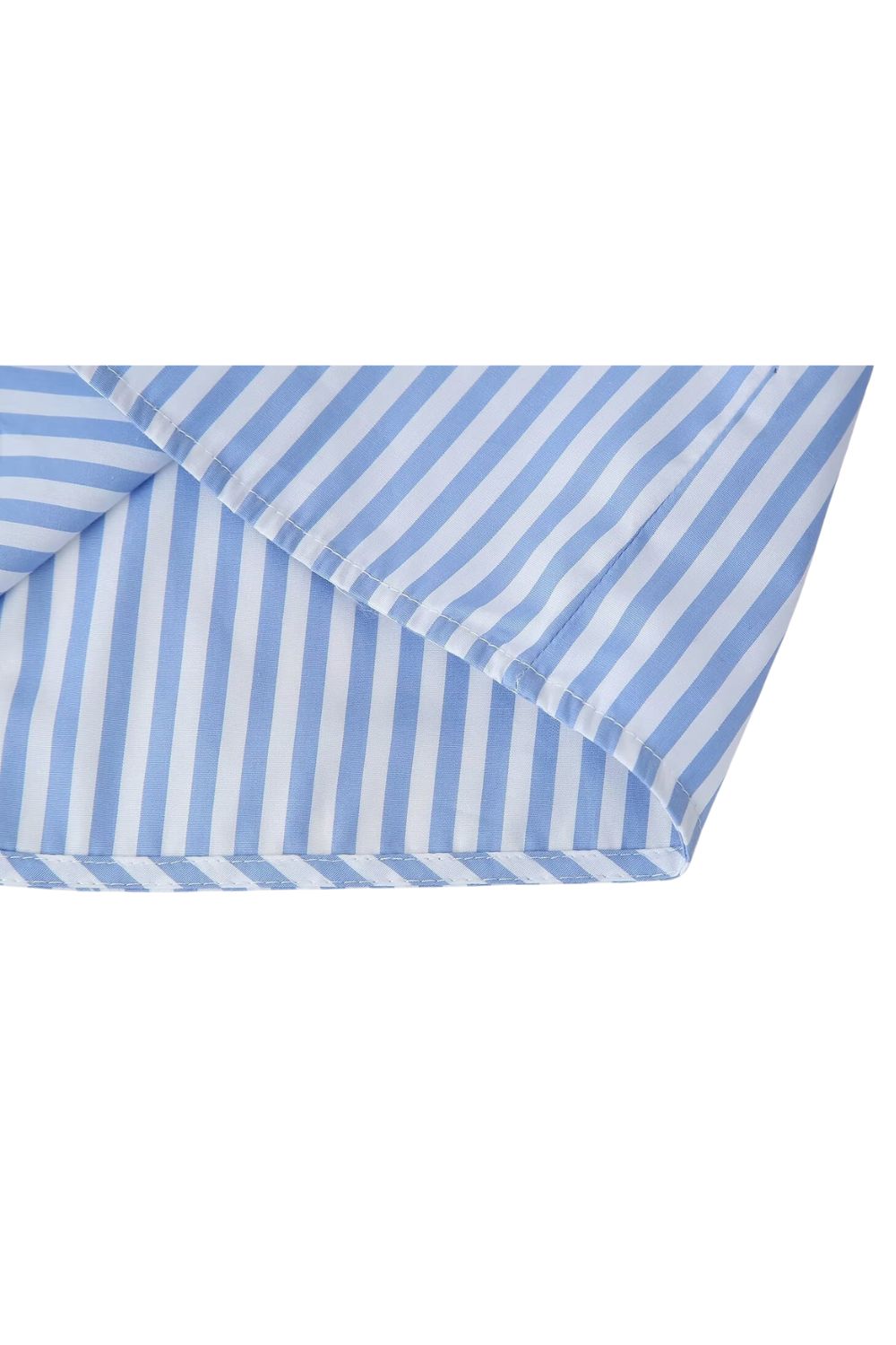 ’Ruby‘ Striped Lace-Up Top