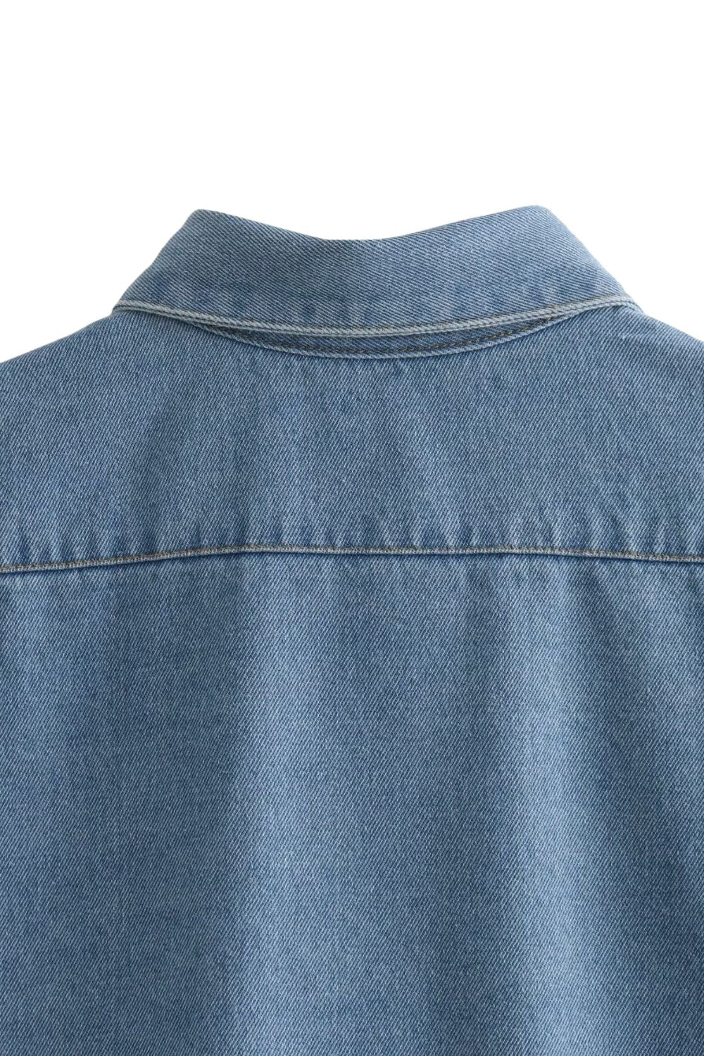 'Kaylee' Double-Pocket Decorated Denim Jacket