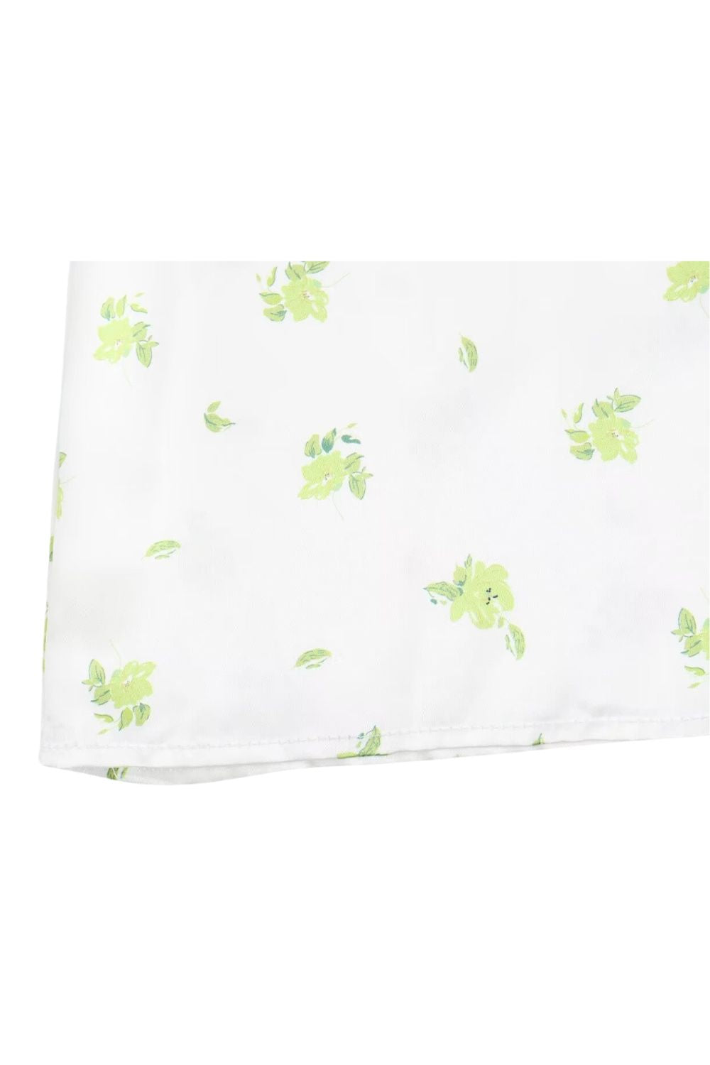 'Alice' Simple Green Floral Print Halter Dress