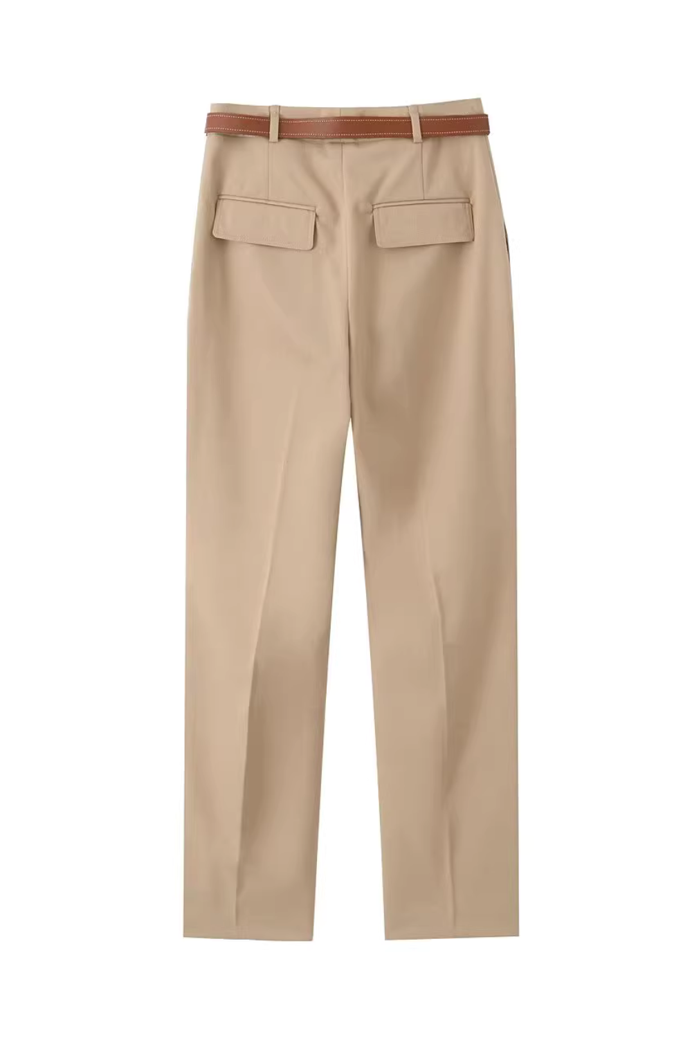 'Rowena' Straight Trouser with Belt (2 Colors)