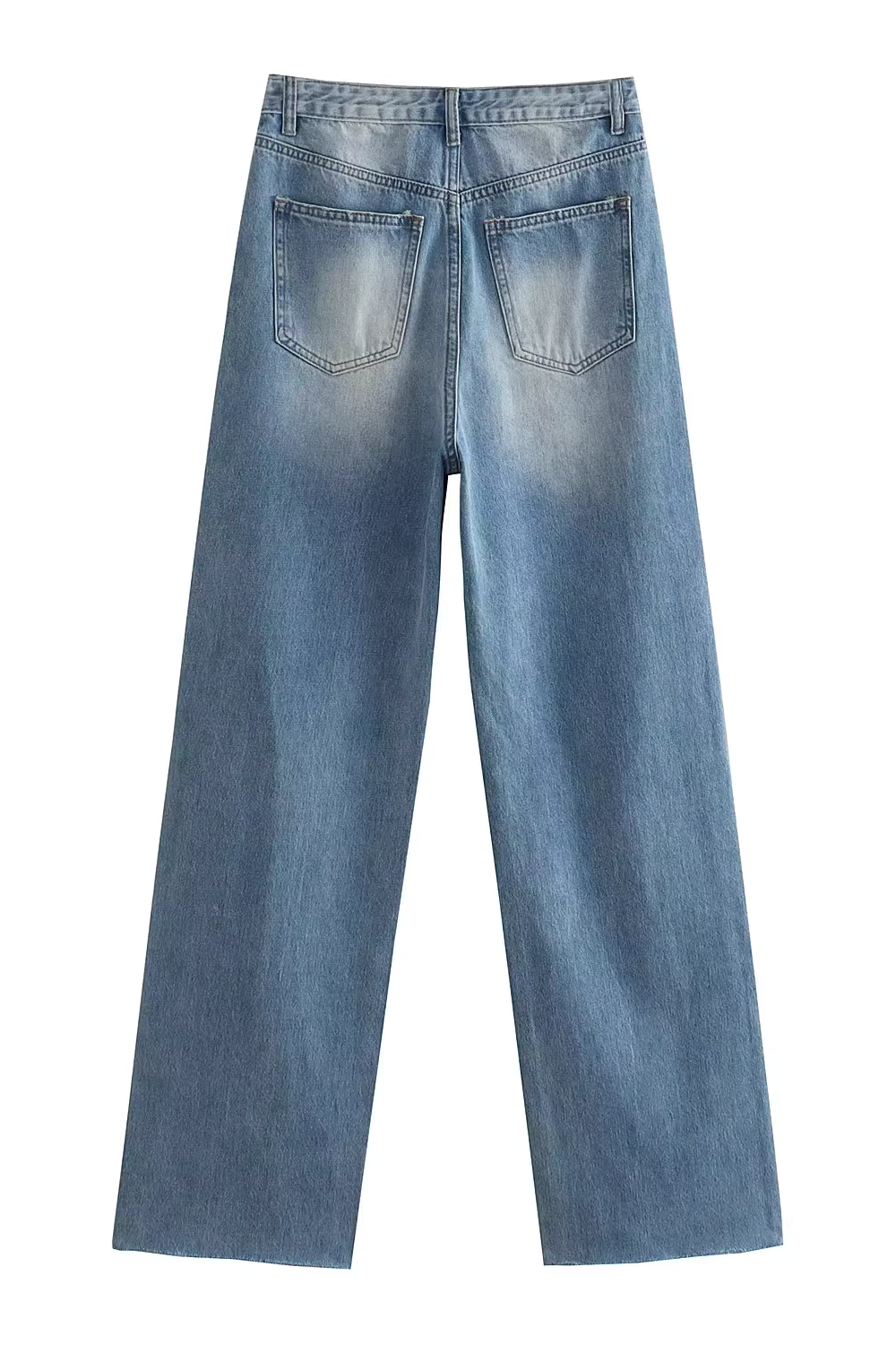 'Celine' Wide Leg Ripped Jeans (2 Colors)