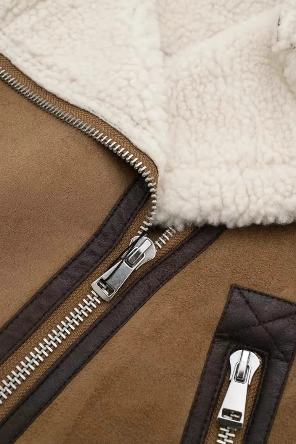 'Bridget' Neck Buckle Fleeced Vest