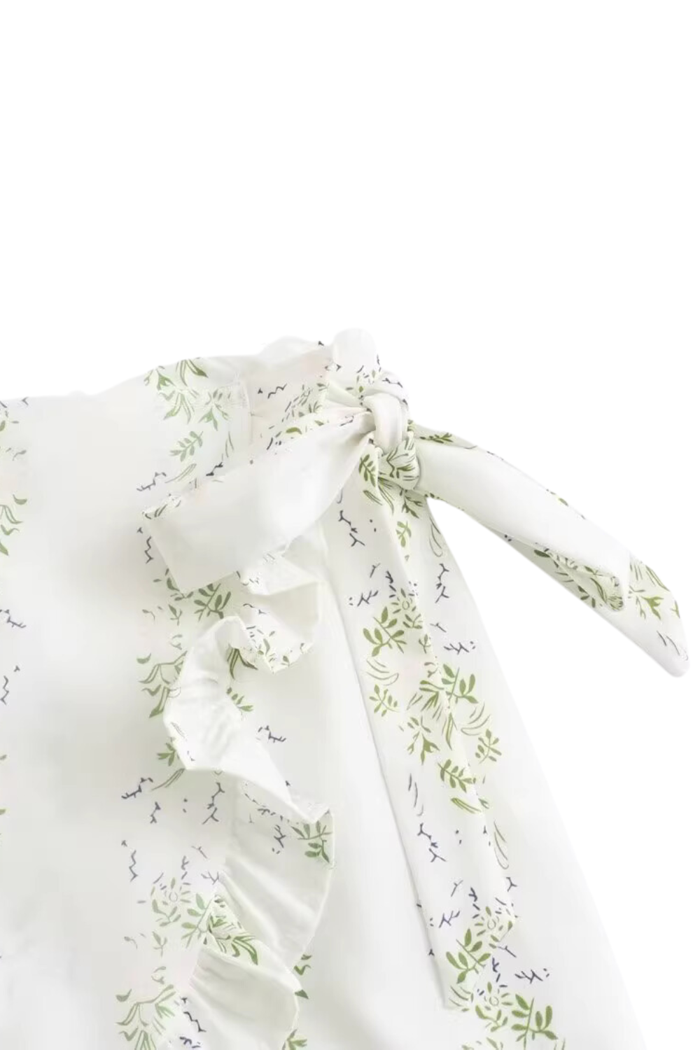 'Olive' Ruffled Printed Wrap Shorts