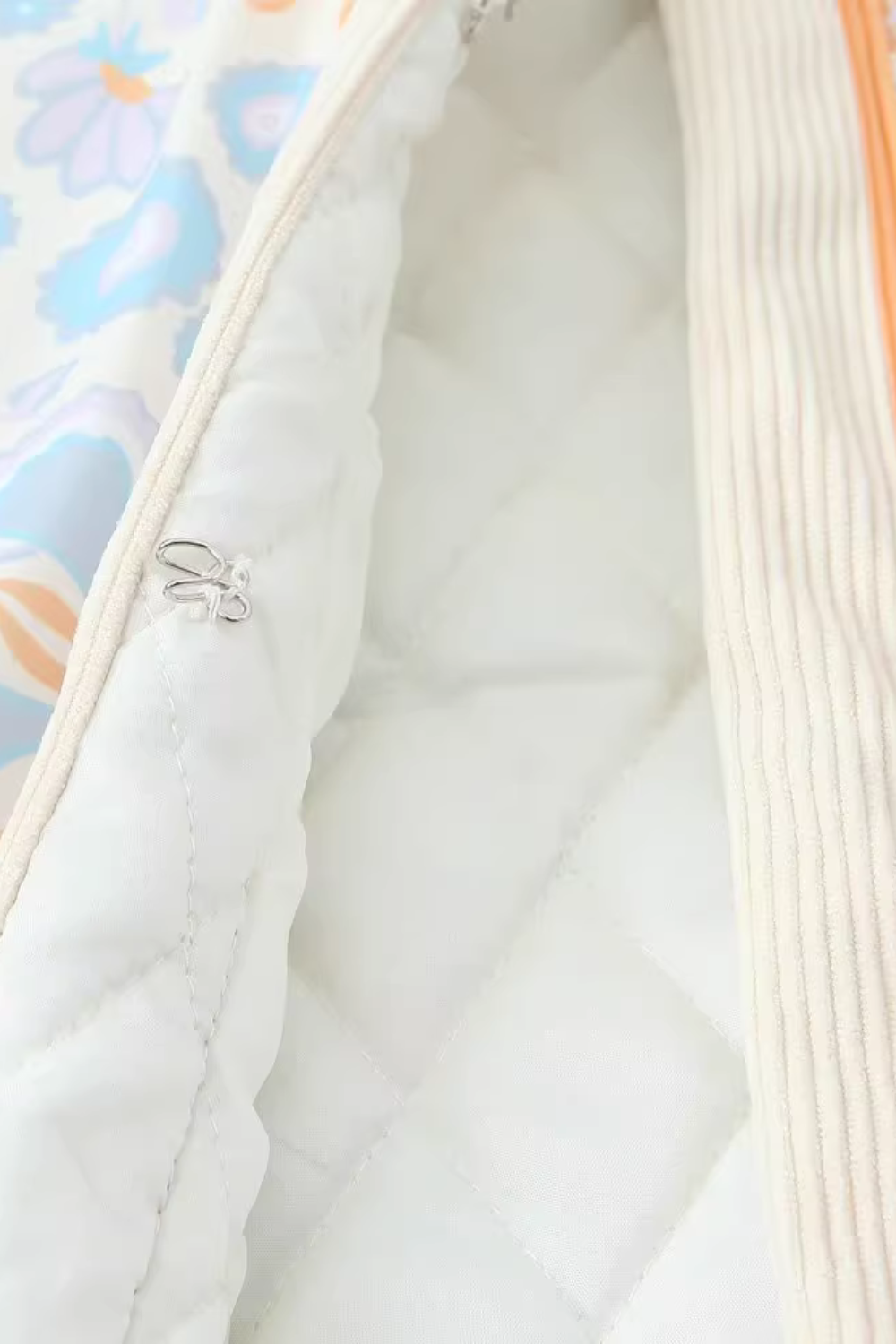 'Pamela' Floral Printed Open-Front Cotton Jacket