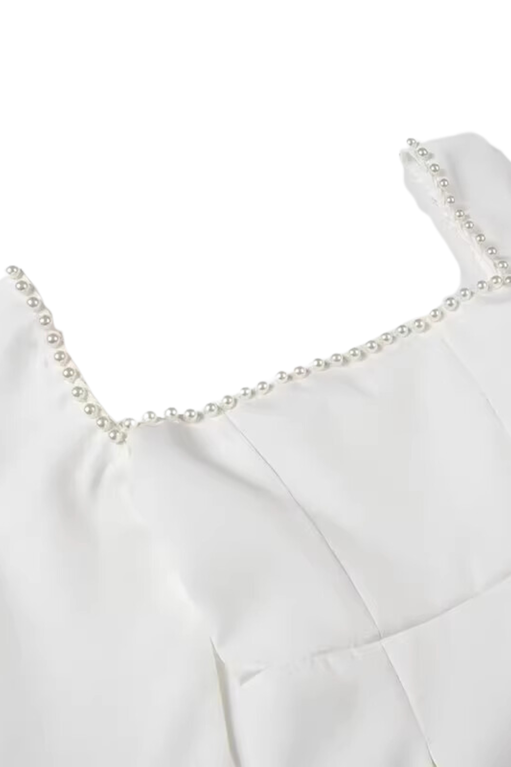 'Judith' Square Neck Embellished Short Dress (2 Colors)