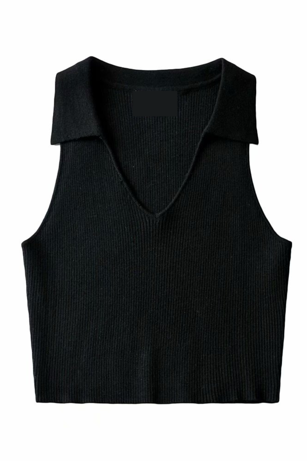 'Ava' Sleeveless Collared Knit Top (4 Colors)