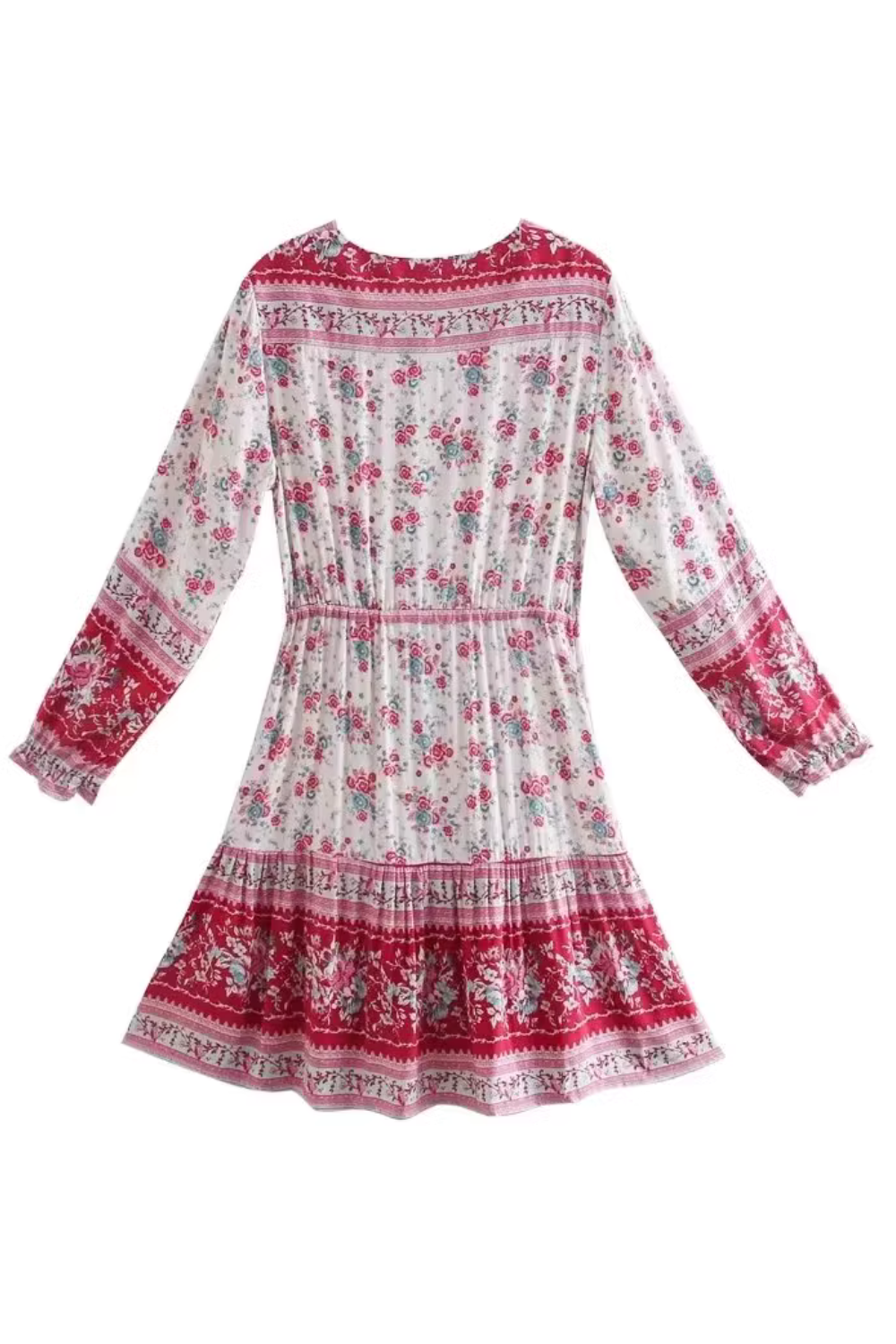 'Gretchen' V-Neck Floral Midi Dress (3 Colors)